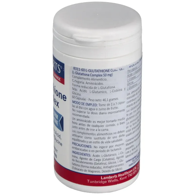 Lamberts l-glutathione complex 60comp | Farmacia Barata