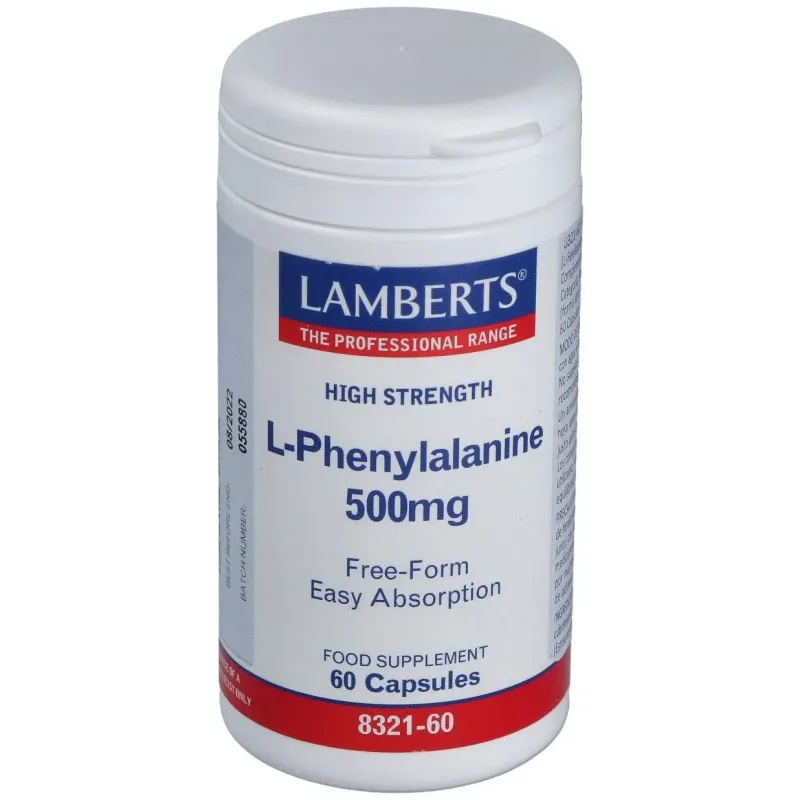 Lamberts l-fenilalanina 500 mg 60 cápsulas | Farmacia Barata