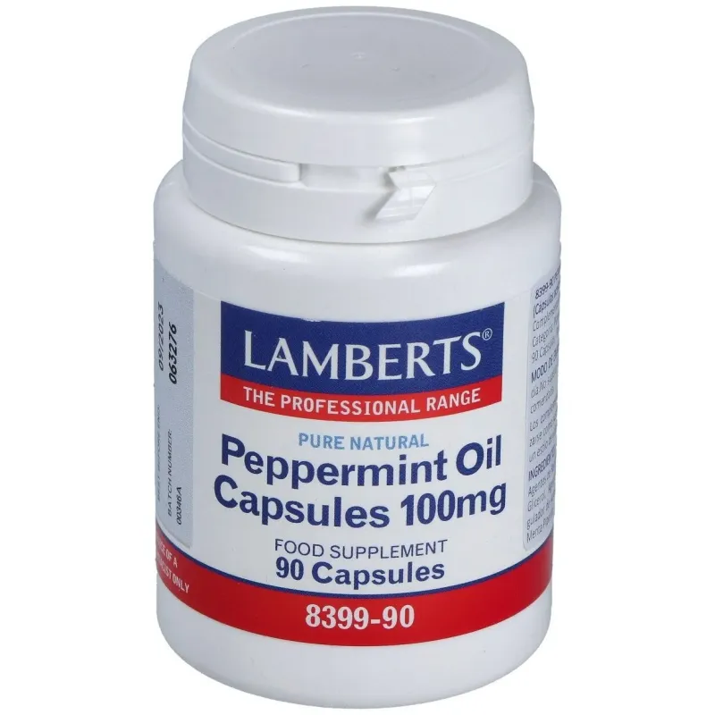 Aceite de hojas de menta 100 mg. 90cap. | Farmacia Barata