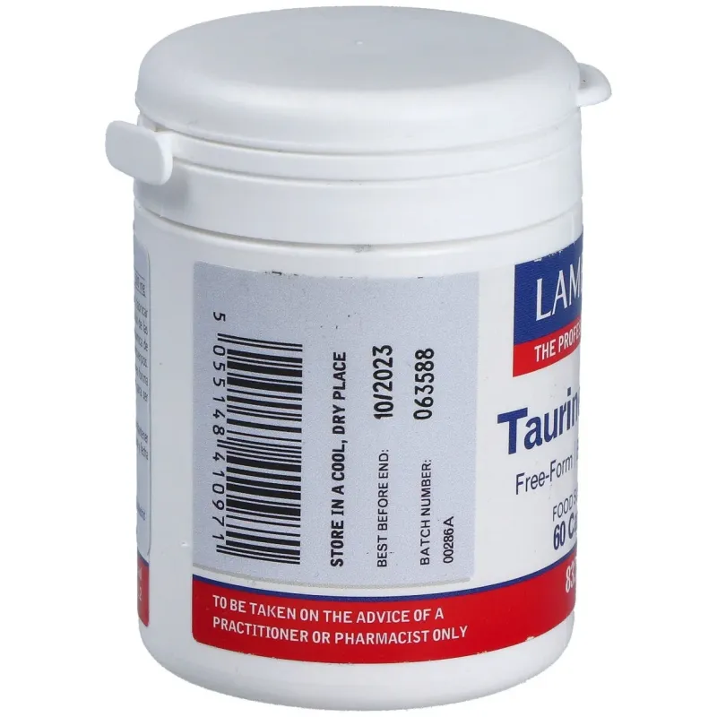 Taurina 500 mg. 60 cap. | Farmacia Barata