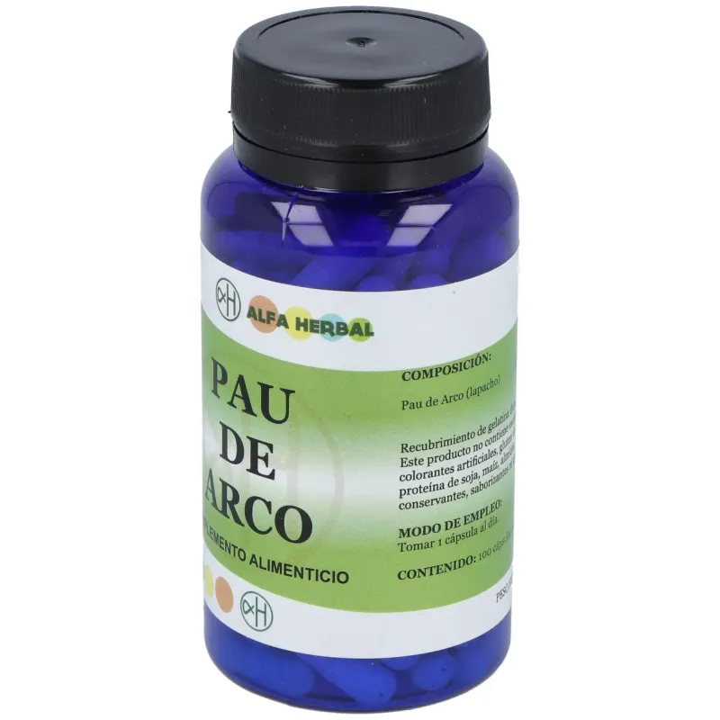 Alfa herba pau de arco 100caps | Farmacia Barata