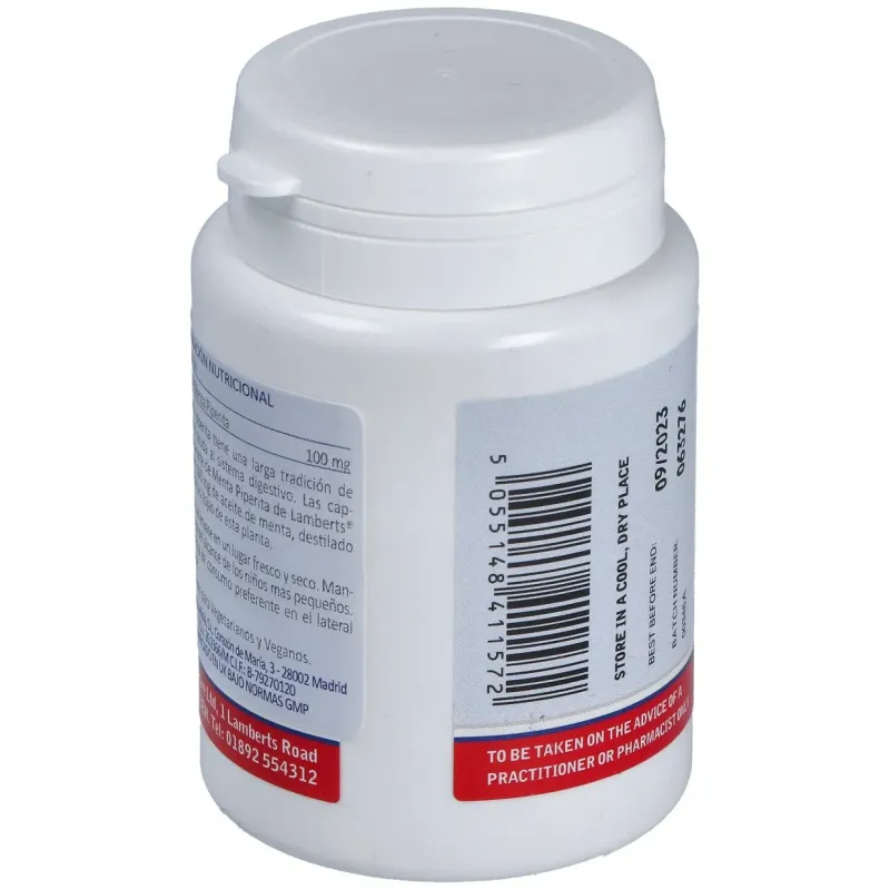 Aceite de hojas de menta 100 mg. 90cap. | Farmacia Barata