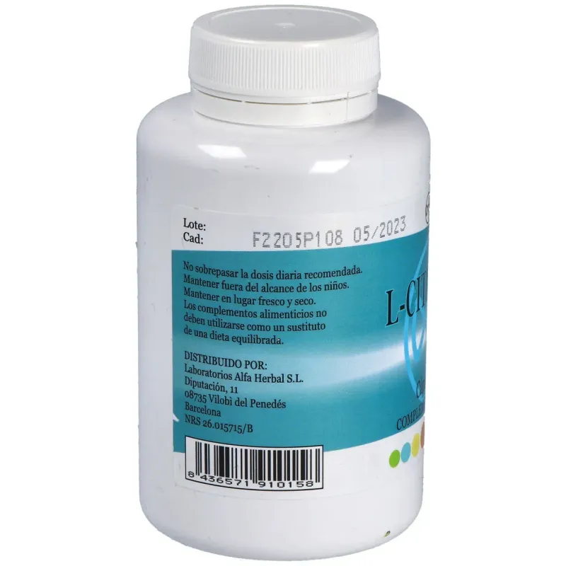 Alfa herbal l-citrulina 100caps | Farmacia Barata