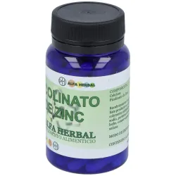 Alfa herbal picolinato de zinc 90caps | Farmacia Barata