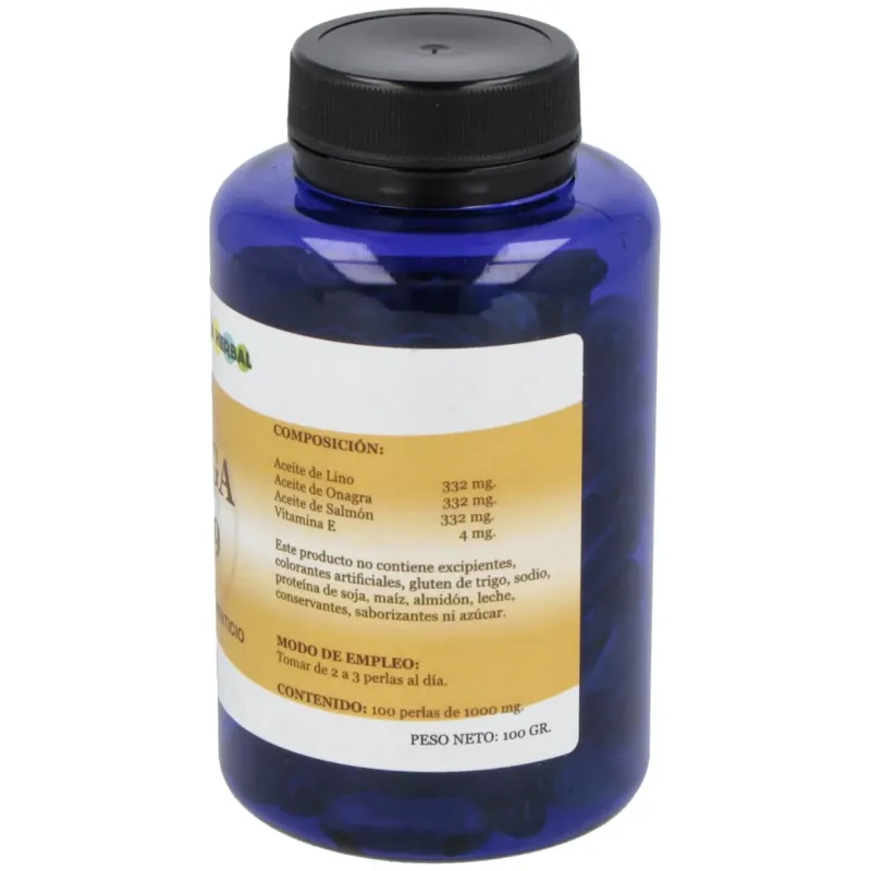 Omega 3-6-9 aceite de salmon-onagra-lino 100perlas | Farmacia Barata