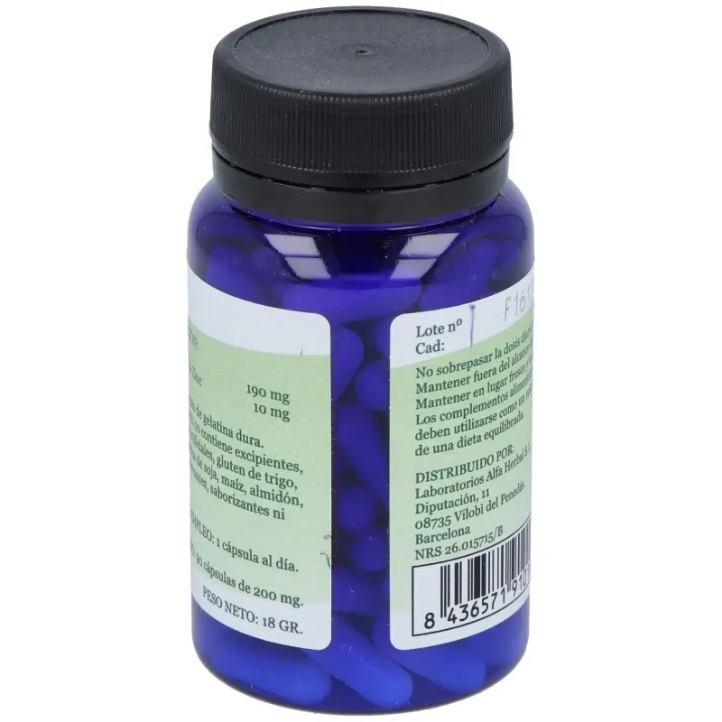 Alfa herbal picolinato de zinc 90caps | Farmacia Barata