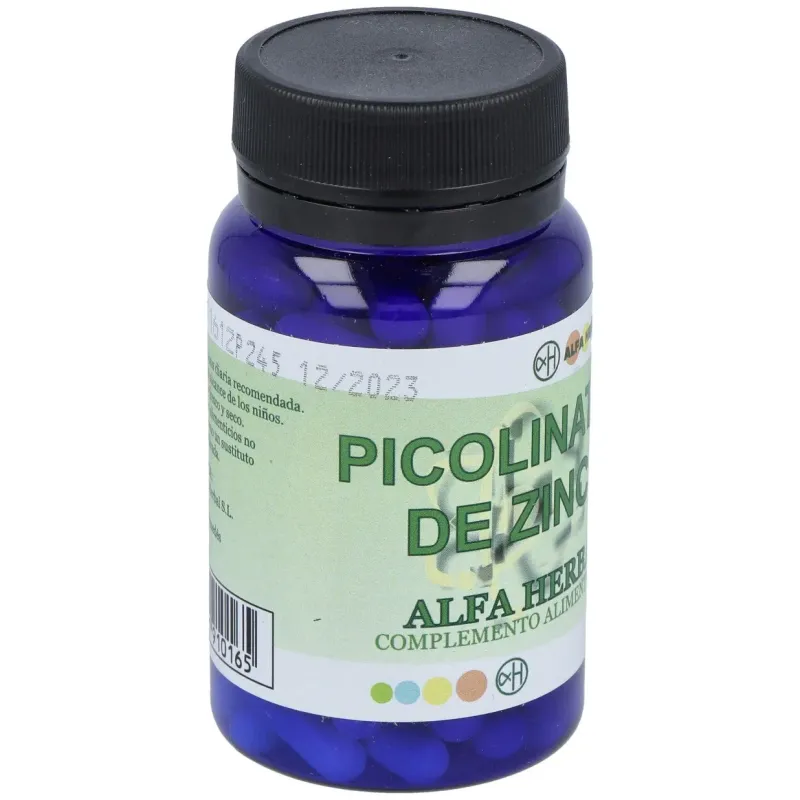 Alfa herbal picolinato de zinc 90caps | Farmacia Barata