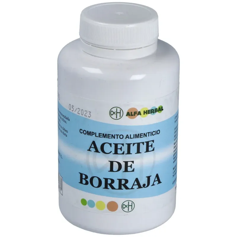 Alfa herbal aceite de borraja 200 perlas | Farmacia Barata