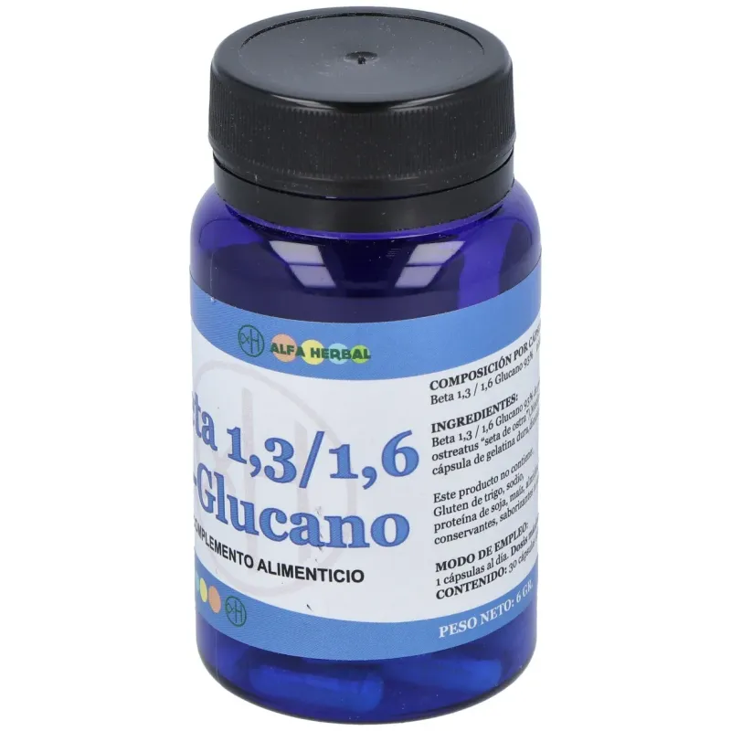 Alfa herbal beta 1,3/1,6 d-glucano 30caps | Farmacia Barata