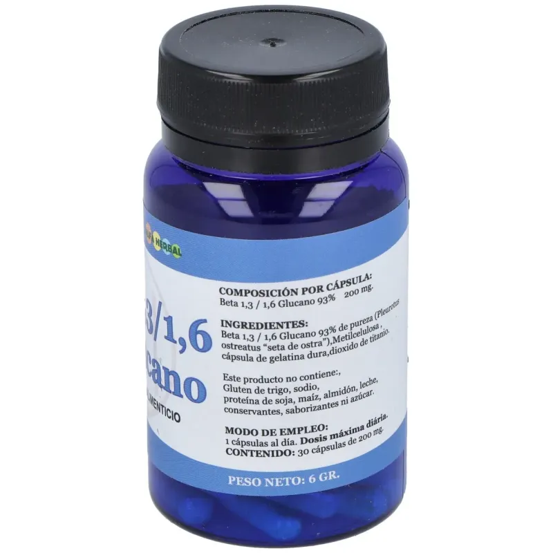Alfa herbal beta 1,3/1,6 d-glucano 30caps | Farmacia Barata