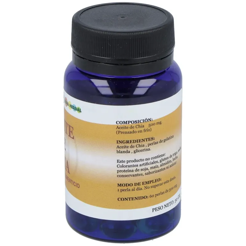 Alfa herbal aceite de chia 60 perlas | Farmacia Barata