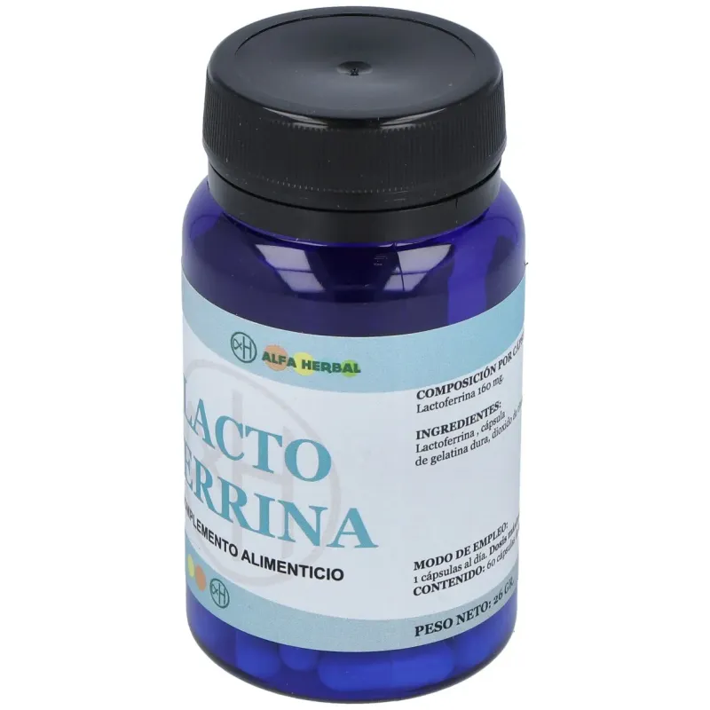 Alfa herbal lactoferrina 60cap | Farmacia Barata