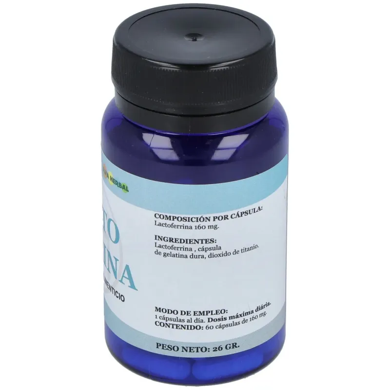 Alfa herbal lactoferrina 60cap | Farmacia Barata