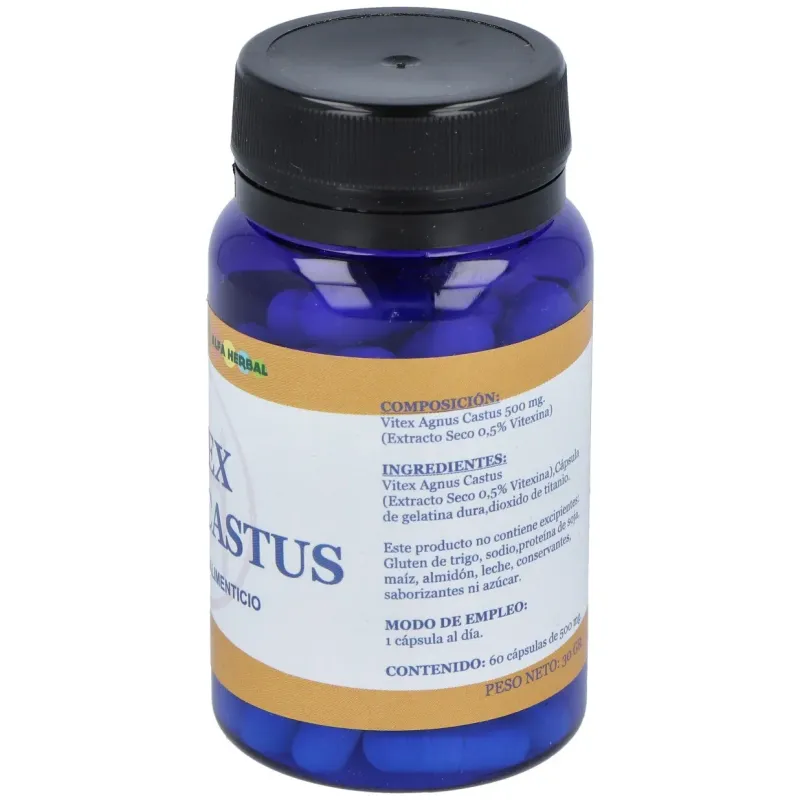 Alfa herbal vitex agnus castus 60caps | Farmacia Barata