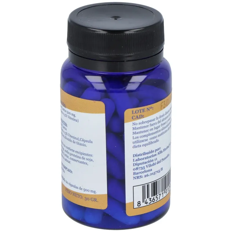 Alfa herbal vitex agnus castus 60caps | Farmacia Barata