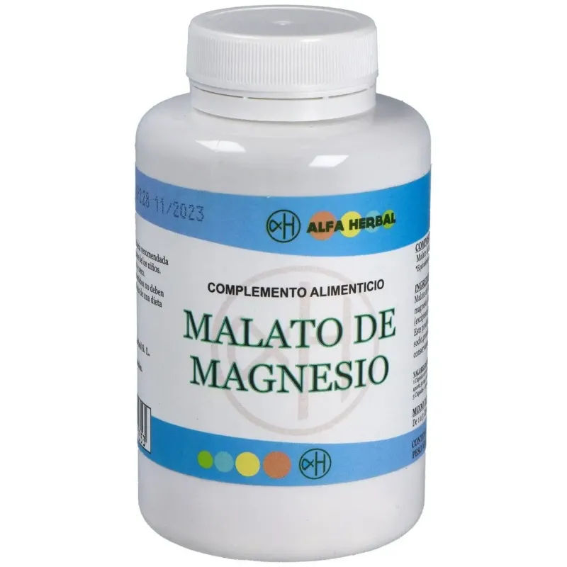 Alfa herbal malato de magnesio 90caps | Farmacia Barata