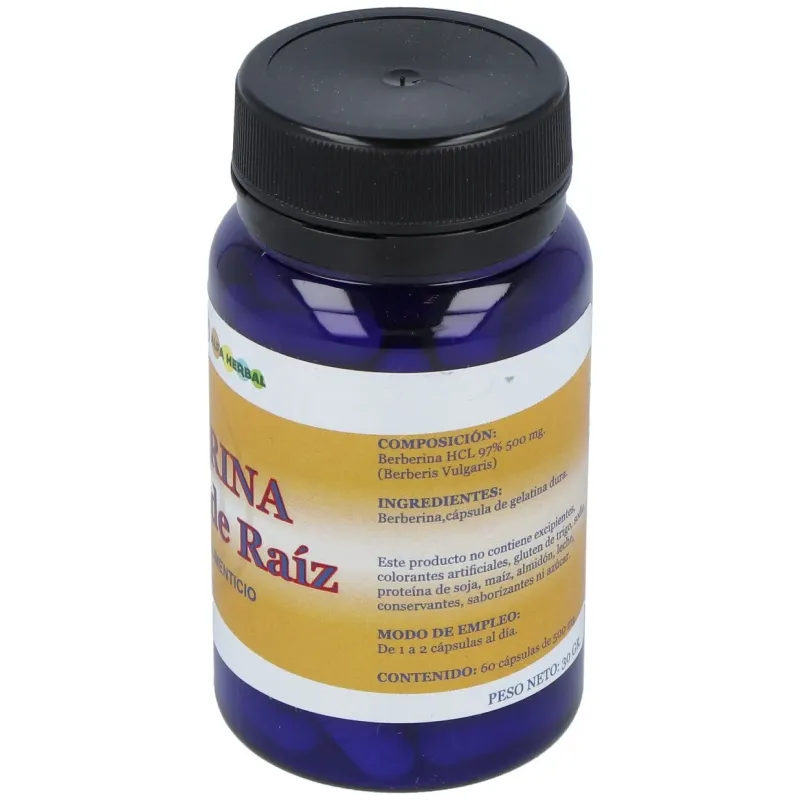 Berberina extracto de raiz 60cap. | Farmacia Barata