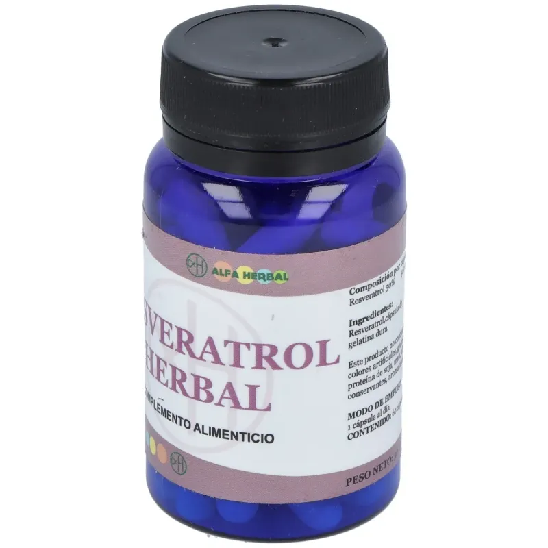 Alfa herbal resveratrol 60caps | Farmacia Barata