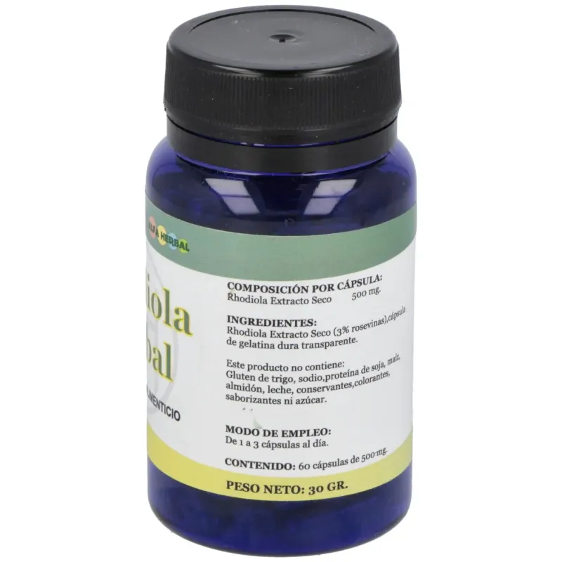 Alfa herbal rhodiola 60caps | Farmacia Barata