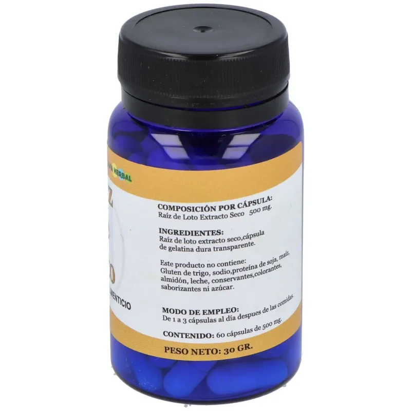Alfa herbal raiz de loto 60 perlas | Farmacia Barata