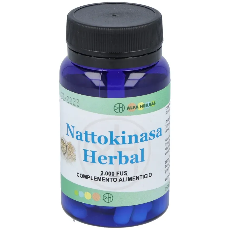 Alfa herbal nattokinasa 60caps | Farmacia Barata