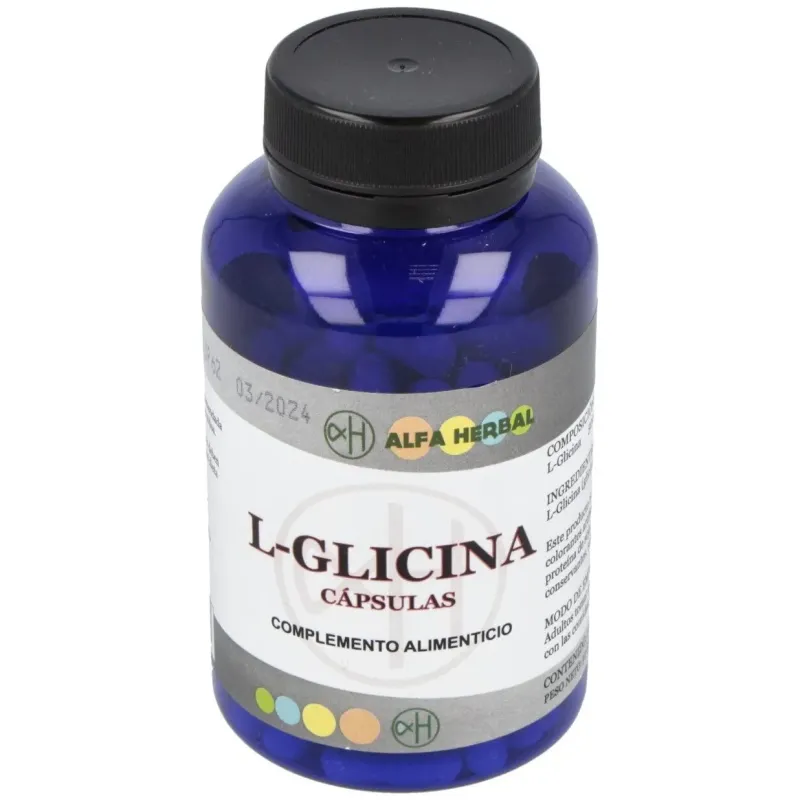 Alfa herbal l-glicina 500mg 100caps | Farmacia Barata