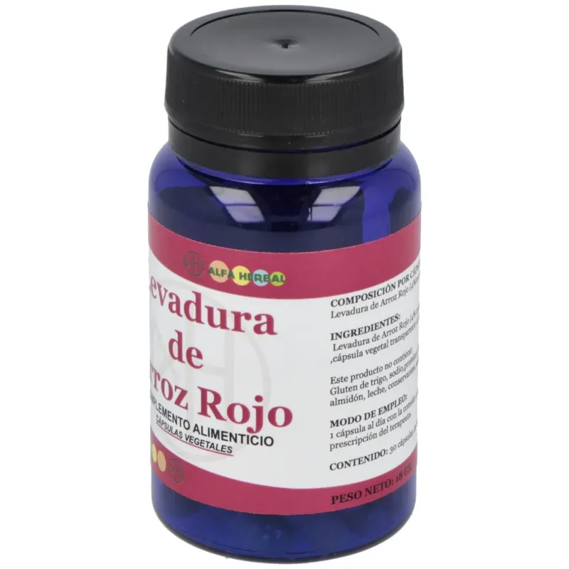 Levadura de arroz rojo 30cap. | Farmacia Barata