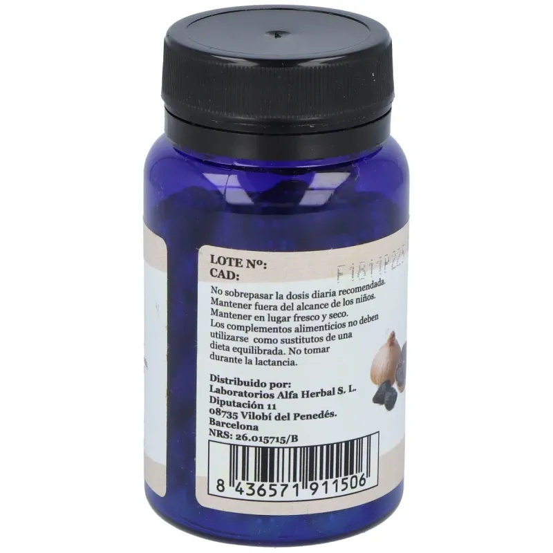 Alfa herbal ajo negro 60caps | Farmacia Barata