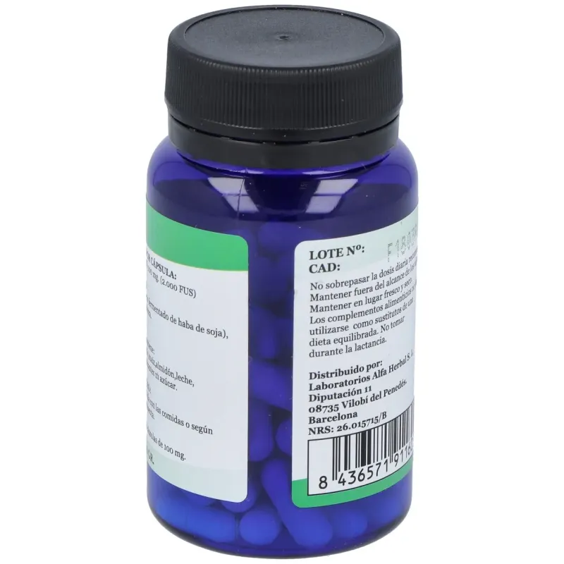 Alfa herbal nattokinasa 60caps | Farmacia Barata