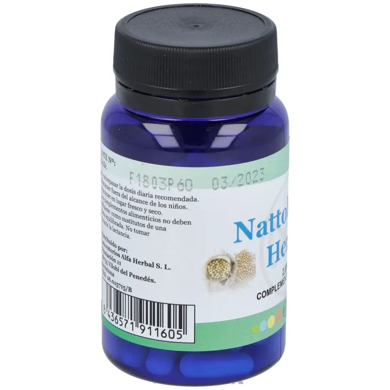 Alfa herbal nattokinasa 60caps | Farmacia Barata