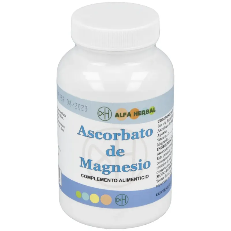 Alfa herbal ascorbato de magnesio polvo 200g | Farmacia Barata