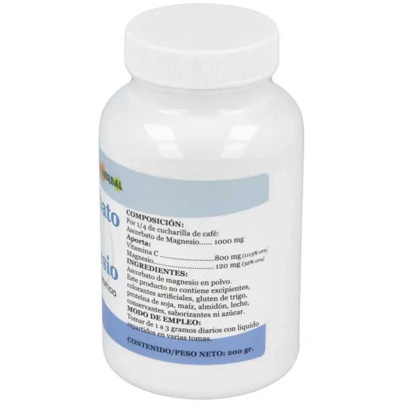 Alfa herbal ascorbato de magnesio polvo 200g | Farmacia Barata