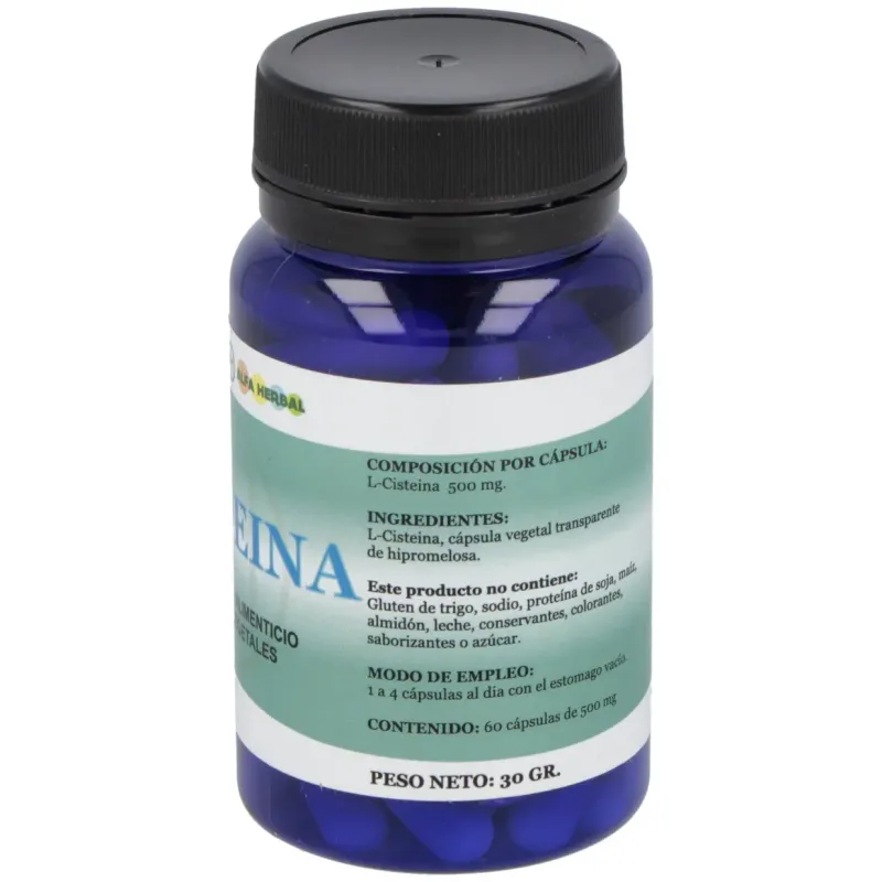 Alfa herbal l-cisteina 60caps | Farmacia Barata