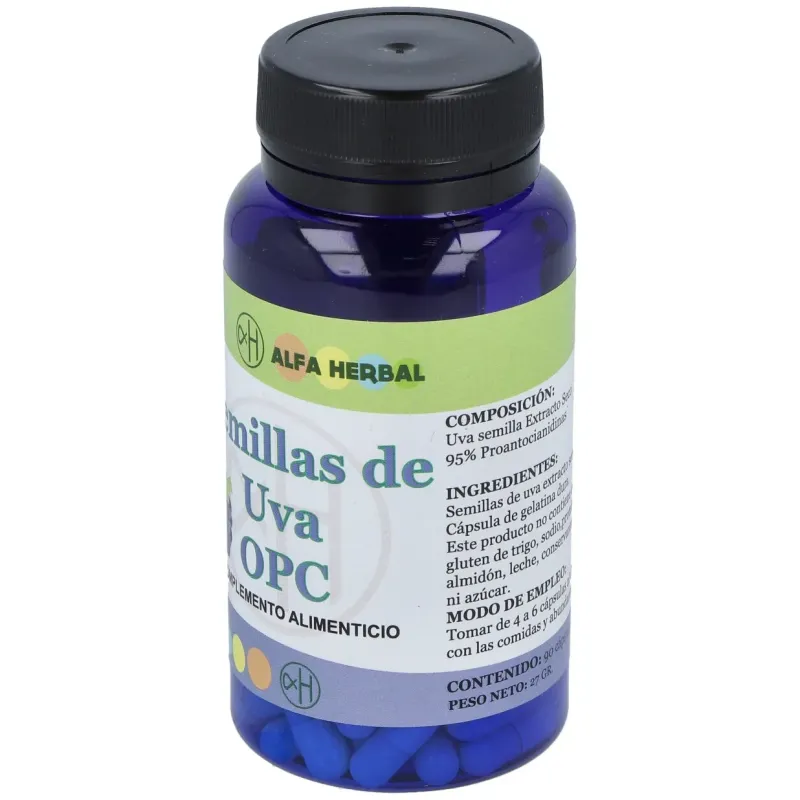 Opc semillas de uva 90cap. | Farmacia Barata