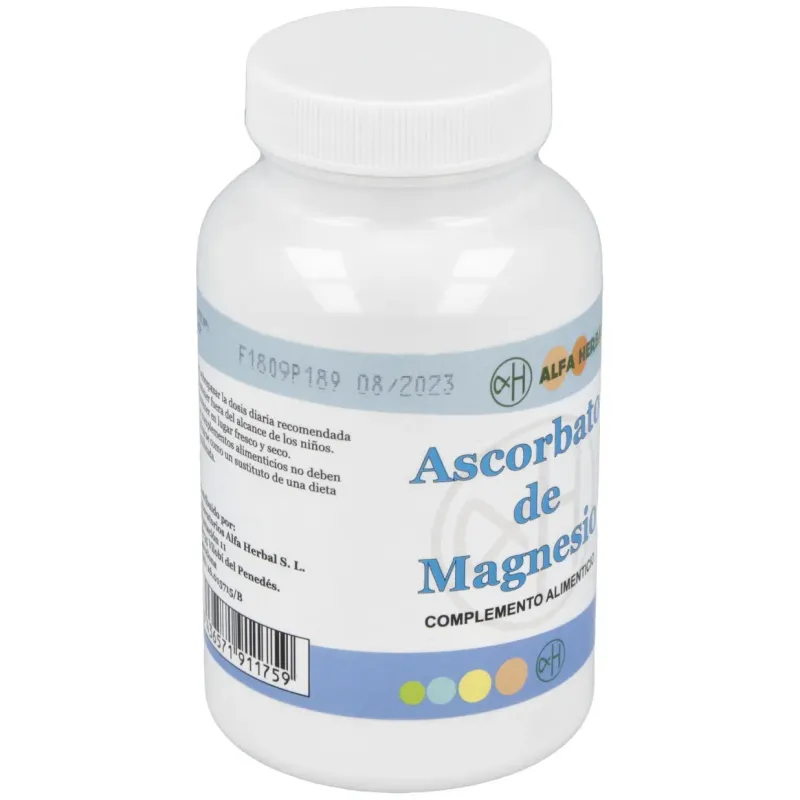 Alfa herbal ascorbato de magnesio polvo 200g | Farmacia Barata