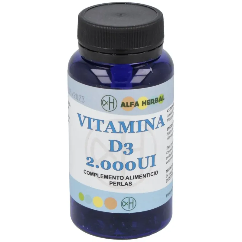 Alfa herbal vitamina d3 2000ui 100caps | Farmacia Barata