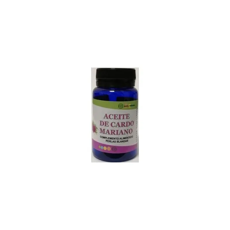 Alfa herbal aceite de cardo mariano 60caps | Farmacia Barata