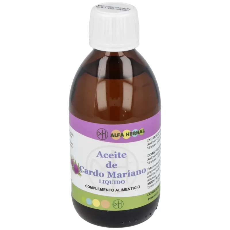 Alfa herbal aceite de cardo mariano 250ml | Farmacia Barata