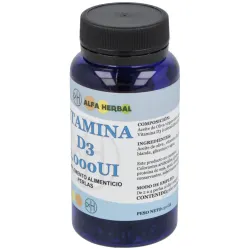Alfa herbal vitamina d3 2000ui 100caps | Farmacia Barata