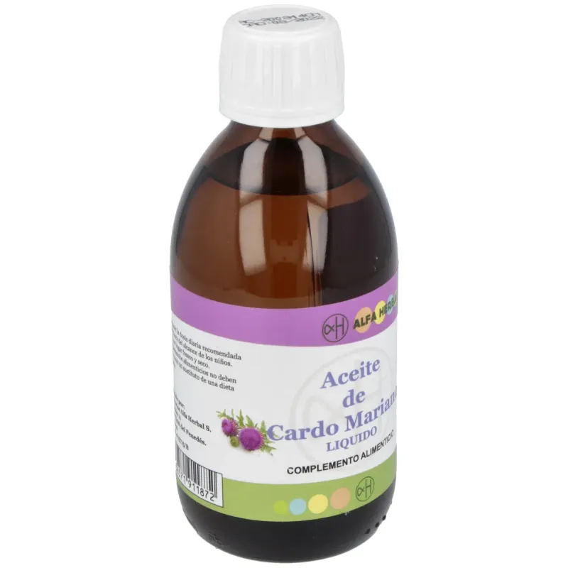 Alfa herbal aceite de cardo mariano 250ml | Farmacia Barata