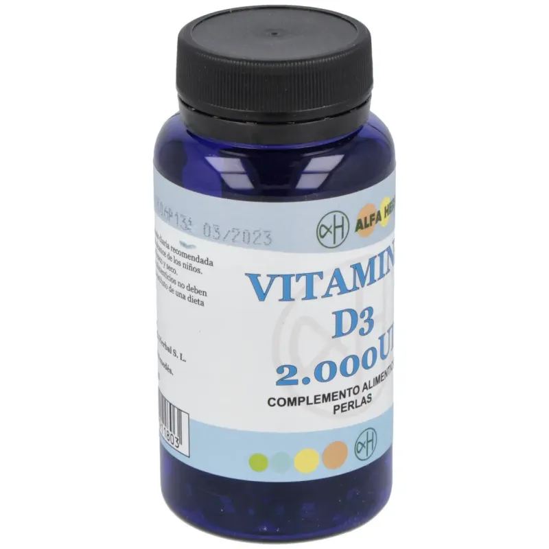 Alfa herbal vitamina d3 2000ui 100caps | Farmacia Barata