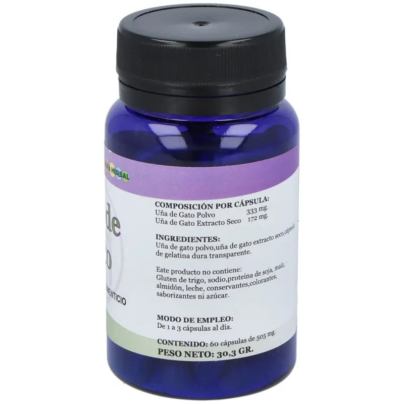 Alfa herbal uña de gato 60caps | Farmacia Barata