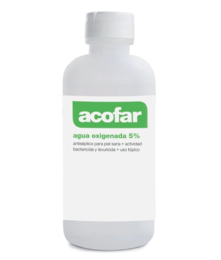 Acofar Agua oxígenada 5%, 250 ml.