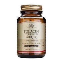 Solgar Folacin (acido folico), 250 comprimidos.