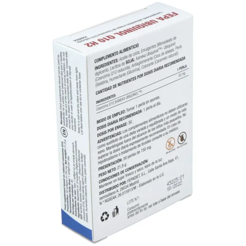 Fepa-ubiquinol q10 50mg. 30perlas | Farmacia Barata