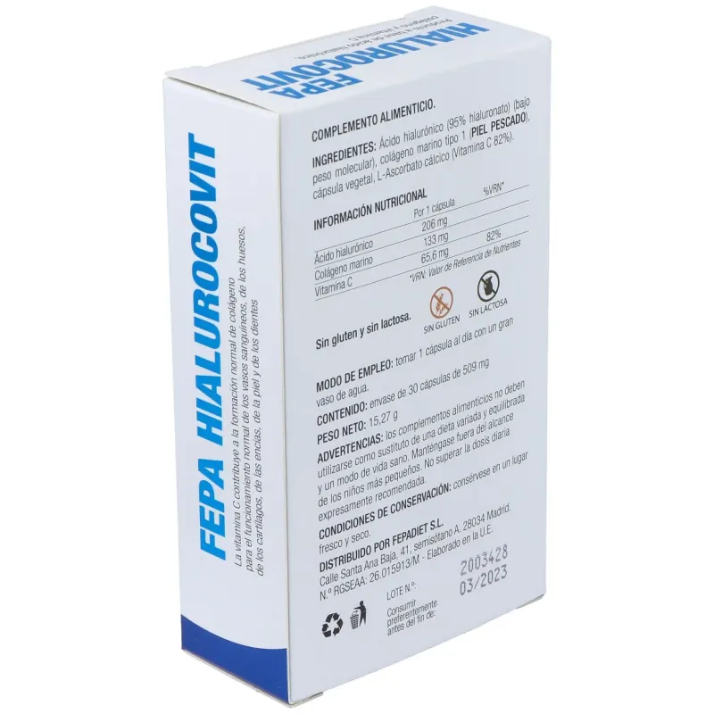 Fepa-hialurocovit 200mg. 30cap. | Farmacia Barata Fepa-hialurocovit 200mg. 30cap. | Farmacia Barata