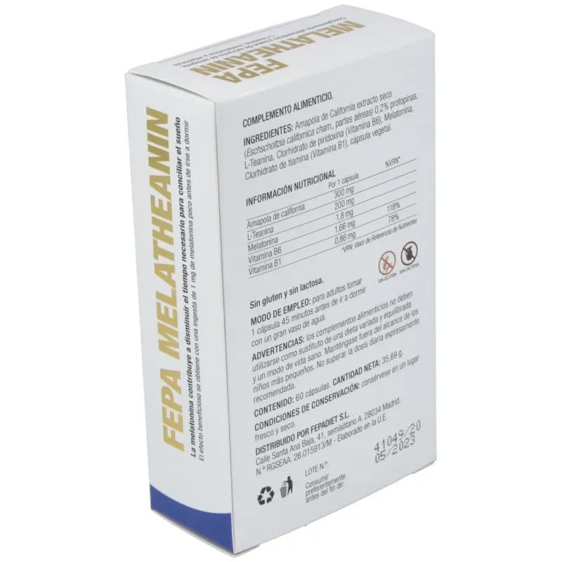 Fepadiet melatheanin 60caps | Farmacia Barata