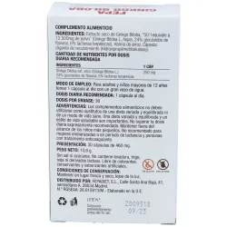 Fepa-ginkgo biloba 50:1 12.500mg. 30cap. | Farmacia Barata