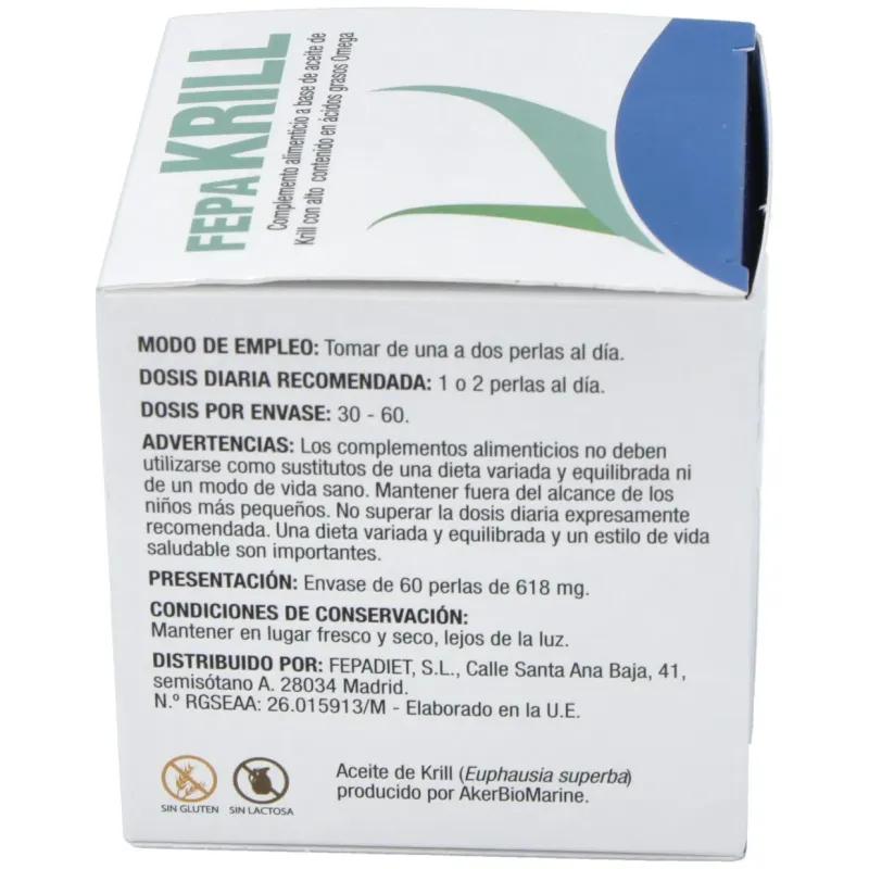 Fepa-krill 500mg. 60perlas | Farmacia Barata