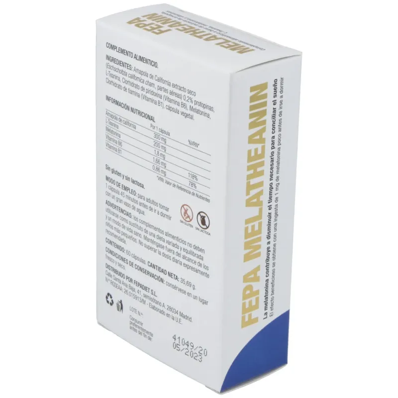 Fepadiet melatheanin 60caps | Farmacia Barata